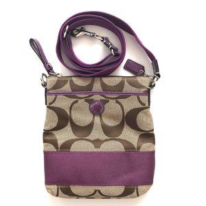 COACH Canvas Crossbody Messenger Bag